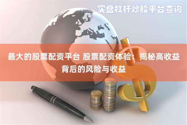最大的股票配资平台 股票配资体验：揭秘高收益背后的风险与收益